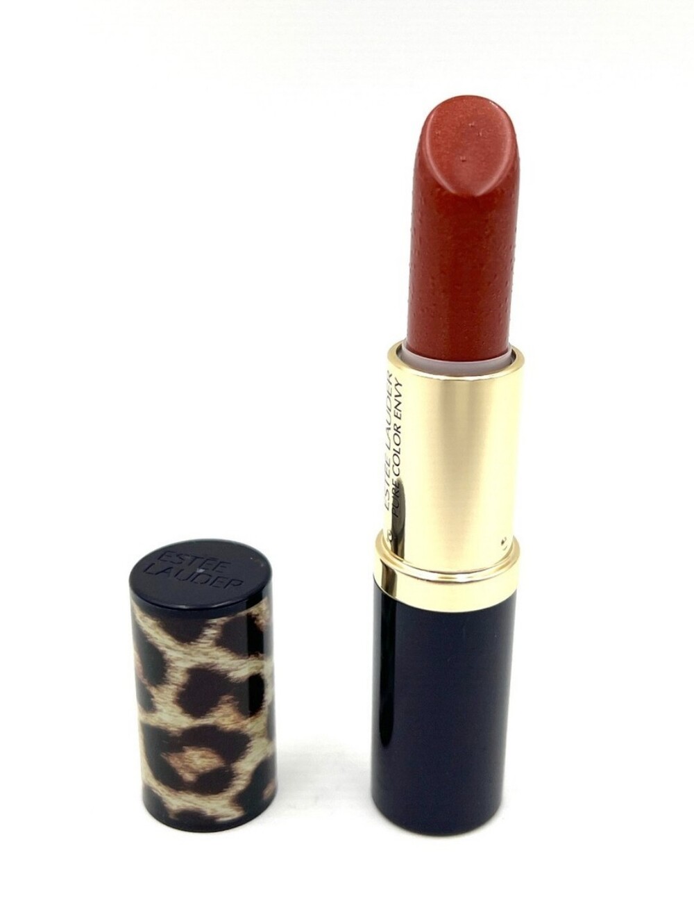 🧚‍♀️SLOW BURN Estee Lauder Limited Edition Leopard Lipstick NWOBox